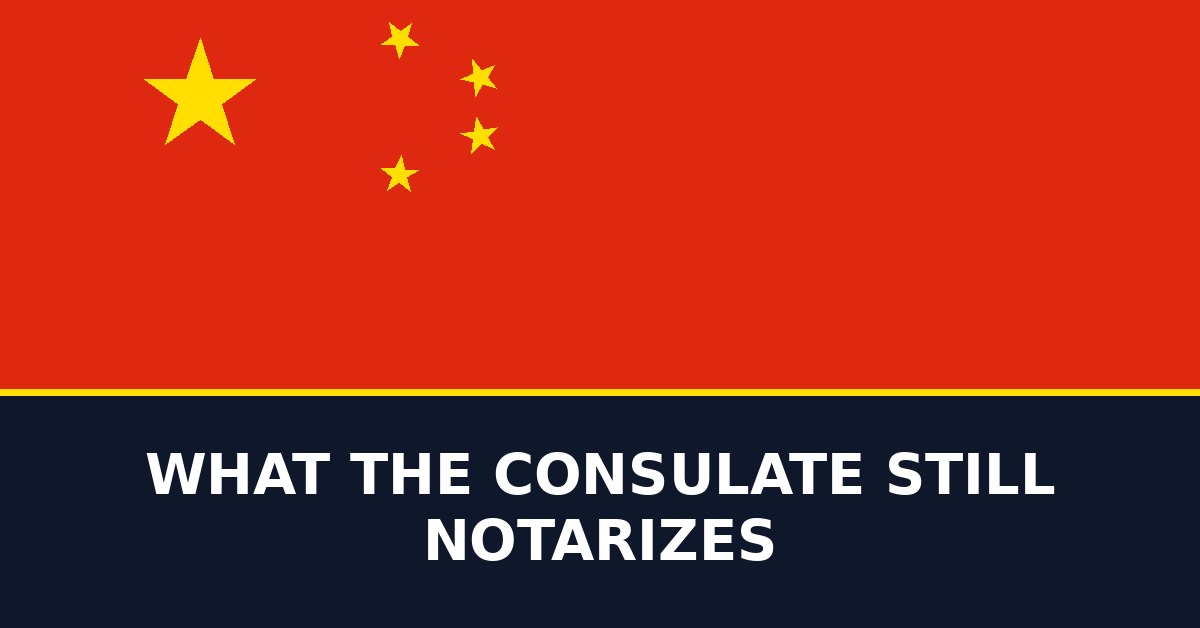 What the consulate still notarizes