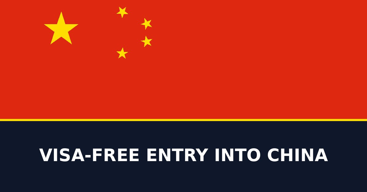 Visa-free entry into China